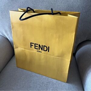FENDI Yellow Shopping Bag